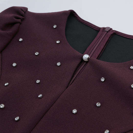 RE811斯尔丽2026春季新款修身显瘦宴会约会着装奢华低调礼服连衣裙 商品图5