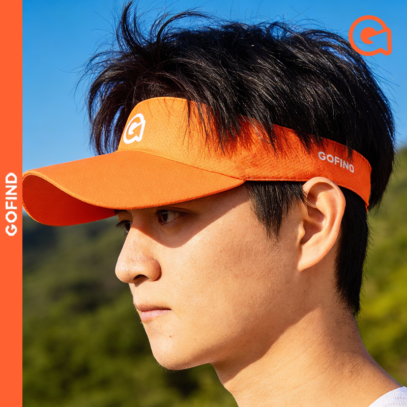 【拒绝闷热】果凡轻量速干空顶帽 户外跑步防晒自带导汗带 不勒头调节扣 透气排汗D12GANH310