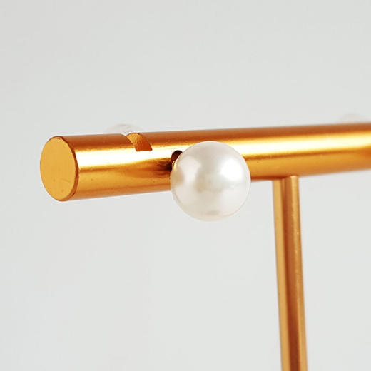 【天然正品】AU750白金镶天然近完美约7.4MM Akoya海水珍珠耳钉17.4*7.4*7.4MM（皆取最大值）311225NJM64特价：880 商品图3