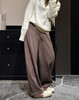 苎麻加绒裤直筒裤子011501 商品缩略图1