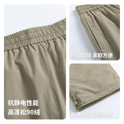 【鸭绒】圣得西2026年新款春季男款伞兵裤半松紧腰挺括有型羽绒裤 商品图4