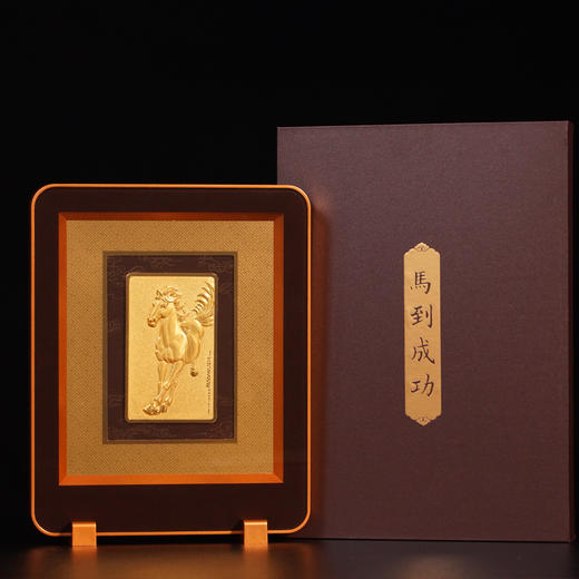 马年高端送礼 财神关公 / 马到成功足金金雕摆件 非遗工艺权威背书 商务送礼收藏摆件 商品图3