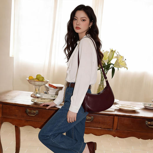 西遇法式条纹绑带长袖衬衫女2026年春季新款设计感薄款通勤上衣10160010 商品图4