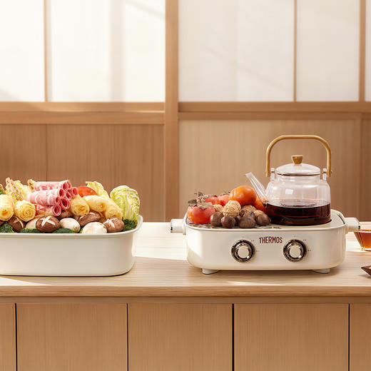 膳魔师多功能围炉煮茶器（多功能料理锅）香槟金1400W 商品图4