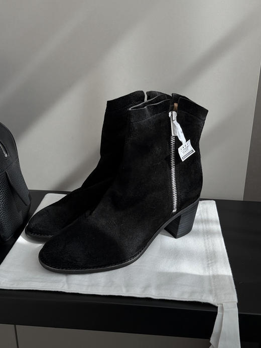 115-6 亏清 off胎牛绒 手工靴 内外底全皮 真纳底车线 双拉链 能小跑 切尔西短靴 商品图13