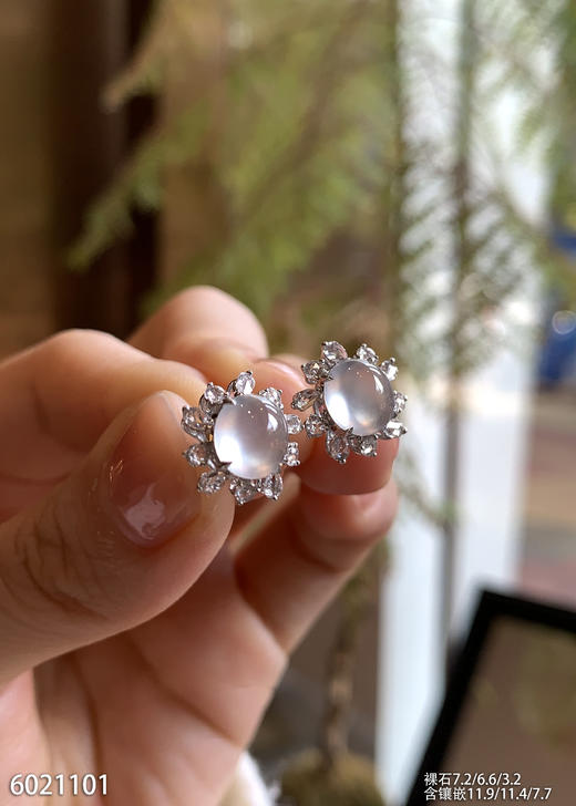 6021101、蛋面耳钉。具体价格微信咨询 商品图1