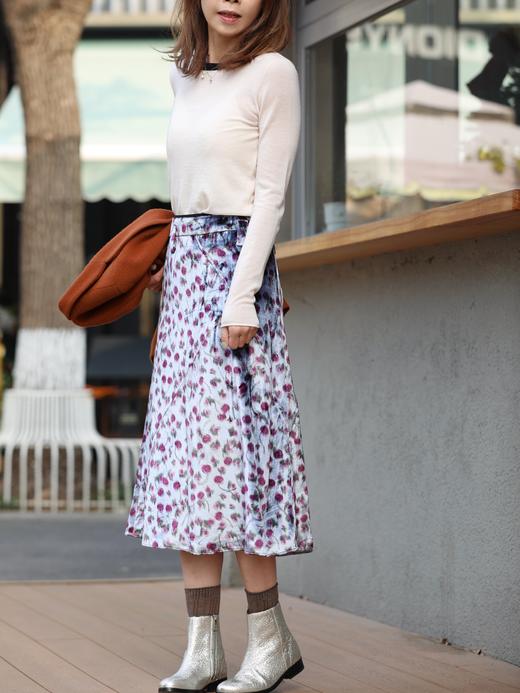 TYNVIE 层叠腰部A字裙 - 花卉图案 商品图11