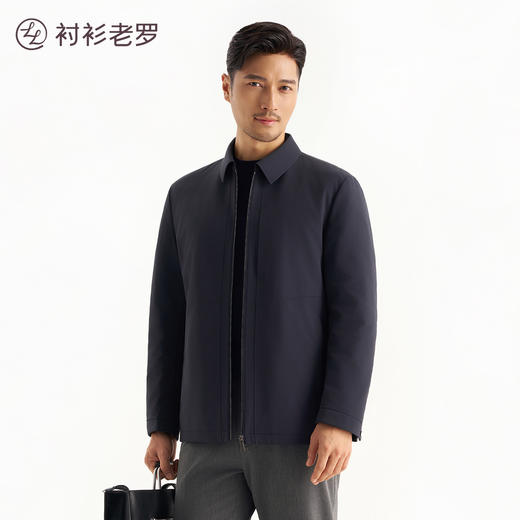 【太空6号】90鹅绒防泼水抗静电行政翻领羽绒服保暖外套夹克259Z7D506N[门店专款] 商品图1