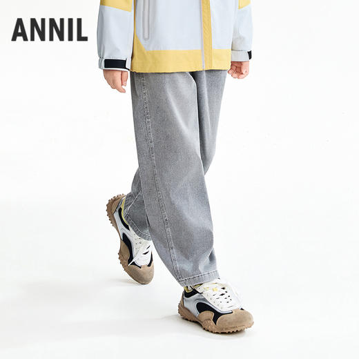 【实体店同款】男童全腰牛仔单裤春季新款安奈儿童装AB616034 商品图1