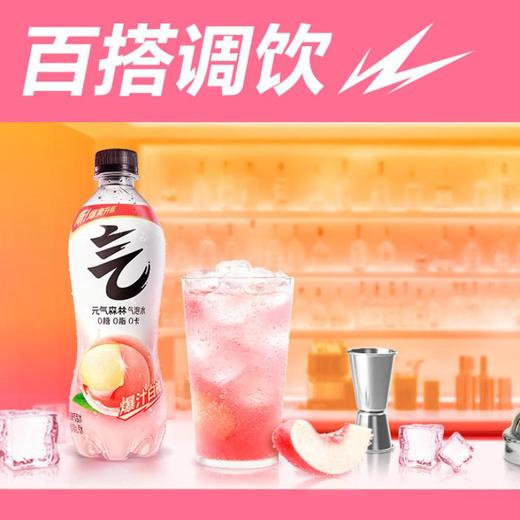 元气森林 白桃味苏打气泡水 480ml/瓶 商品图4