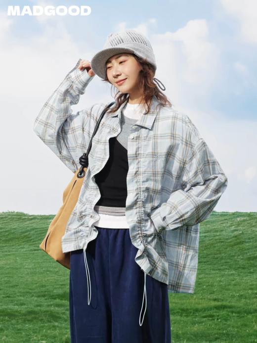 马得工地/MDGDCS211731/透感抽绳罩衫衬衫 商品图1