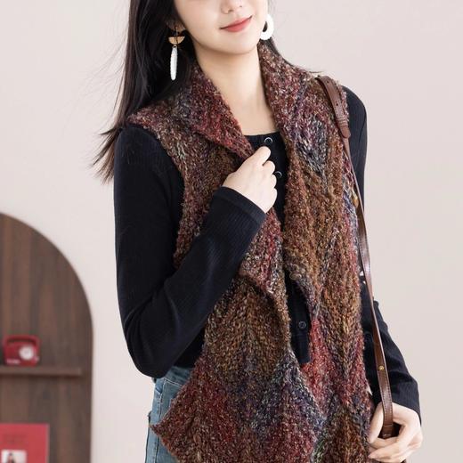 苏苏姐家澜彩波纹围巾手工diy编织棒针毛线团自制印象澜彩材料包 商品图2