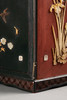 独角鹿西洋古董19世纪日本明治时期出品金漆莳绘装饰东方花鸟主题芝山镶嵌红地漆木精雕箪笥 商品缩略图7