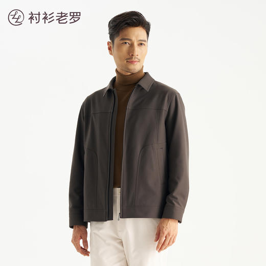 领航五号男士翻领夹克257B0J527NSorona混纺面料耐磨保暖[门店专款] 商品图0