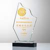 水晶奖杯定制做授权牌经销年会优秀员工刻字金属铝板高端立体奖牌 商品缩略图7