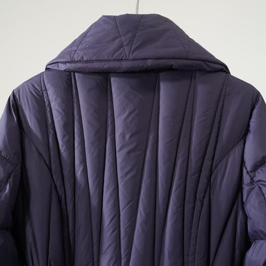 西子/紫瑶95白鹅绒紫色带腰带收腰长款羽绒服/YRHJ0471 商品图3