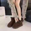 （驼色37深棕38无货勿拍）翻边绒感雪地靴-纪念日百货门店同款167746795 商品缩略图0