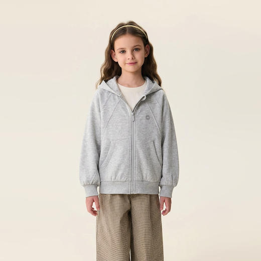 马克珍妮lulu运动风女童空气层连帽外套2026年春装新款560226 商品图2