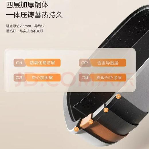 【金皇会员245金币专享】美的（Midea）火锅专用锅 电火锅鸳鸯锅电煮锅 3分06秒速沸5.5L 分体多功能锅火锅锅多用途锅HGS282813 商品图3