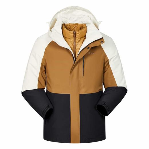 【春上新】 【47折】6楼吉普JEEP男式冲锋衣羽绒两件套吊牌价2999折后价1399 商品图1