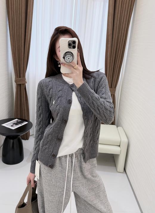 【只可换码 不退货】拉夫劳伦 羊绒小马绞花开衫 渠道货无领标！！！（EJ） 商品图8