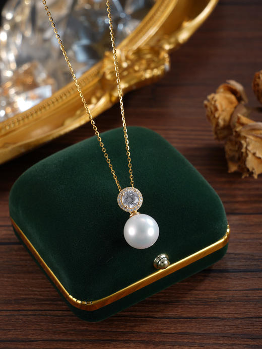 子佩集【如初珍爱】银S925珍珠惜王妃套链【P1903B】12mm珠双色圆形2601 商品图8