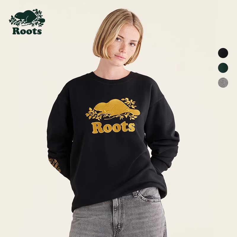 【2件9折】【ROOTS】女式50周年系列宽松圆领卫衣