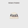 ROMI STUDIO“复古费尔岛”100%羊毛提花毛织帽米白冷帽 RWCWP07545 商品缩略图0