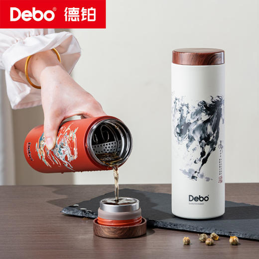 德铂 马踏金莲316专利设计保温杯430ml 商品图6