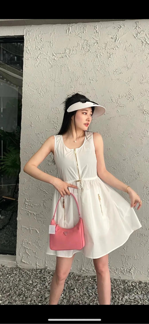 Prada 2000 粉色 降落伞布 腋下 hobo 单肩包 商品图3