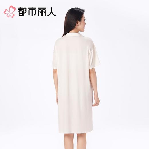 都市丽人睡衣女士睡衣薄家居服水光棉睡衣女士莫代尔短袖裙有杯垫女装睡裙LHC6B4 商品图2