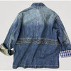 清醒独白Oversized蓝色牛仔外 经典巴恩风 小立领设计 复古洗水百搭 商品缩略图6