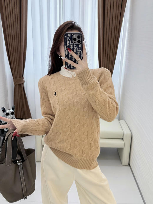 【只可换码 不退货】拉夫劳伦 小马五色圆领羊绒衫 渠道货无领标！！！（EJ） 商品图8