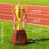 金属奖杯超大实木底座高档足球年会团队荣誉年会企业刻字新款奖牌 商品缩略图3
