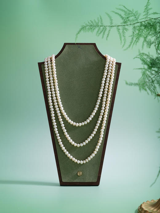 子佩集【恒慕交织】珍珠惜王妃毛衣链【ZZMYL007】6mm珠三层2601 商品图8