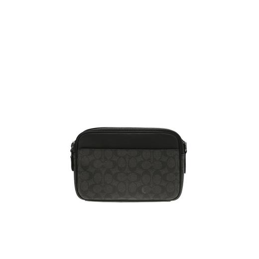 COACH 奥莱款男士PVC配皮单肩斜挎相机包CV921QBMI5 商品图0