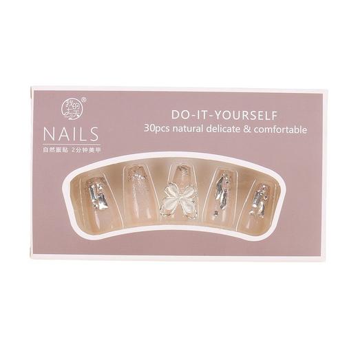 【显白美甲贴片】手工穿戴甲高级感纯手作ins爆款碎钻蝴蝶美甲甲片批发穿戴式指甲。rf 商品图4