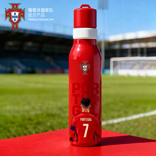 【官方正版】葡萄牙国家队 | 球员印签水杯大容量保温杯C罗周边 商品图0