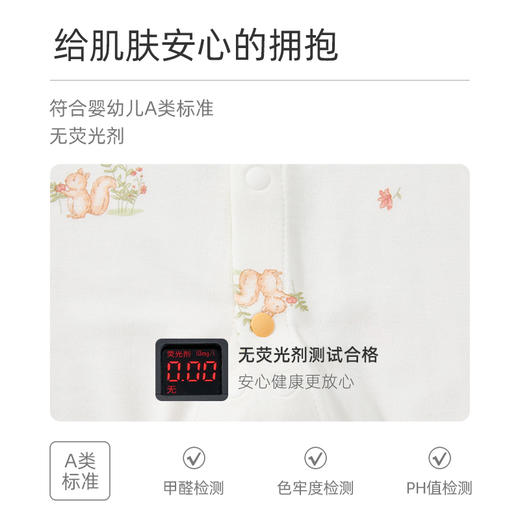 怡比果园奇遇长袖开襟哈衣HY26SPN500咖绿色调（59#-80#） 商品图3