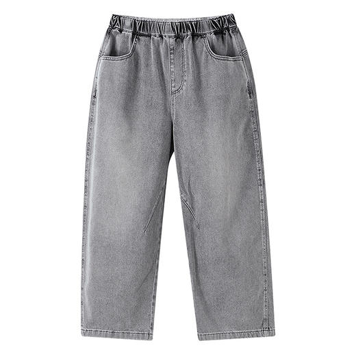 【实体店同款】男童全腰牛仔单裤春季新款安奈儿童装AB616034 商品图5