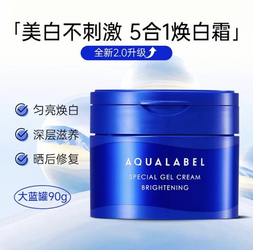 日本 资生堂蓝色五合一匀亮焕白霜增量装-108g 商品图2