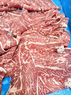 【买3盘送烤肉酱一包】银盘装安格斯腹心肉切片200g装，嫩度香度没的说