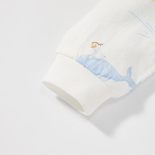 怡比云鲸之境长袖开襟哈衣HY26SPN106白蓝色调（59#-80#） 商品图9