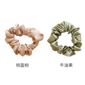 100%桑蚕丝 买一送一   法式真丝发圈  金三塔