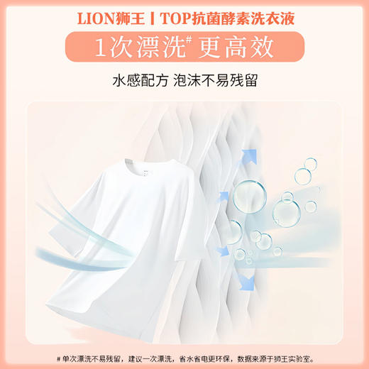 LION狮王 TOP抗菌酵素洗衣液百花香850g 【一般贸易仓发货】 商品图4