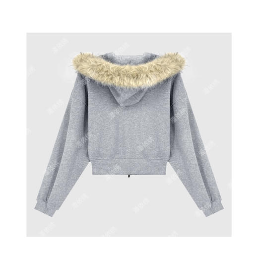 04-2潘依绣丁丁宠粉韩系松弛减龄连帽长袖卫衣外套Q15948 商品图1