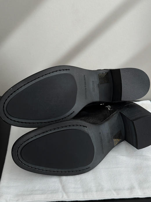 115-6 亏清 off胎牛绒 手工靴 内外底全皮 真纳底车线 双拉链 能小跑 切尔西短靴 商品图14