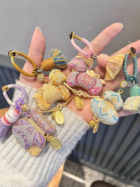 【秒杀】普陀山同款马年宋锦挂件diy盲盒材料包