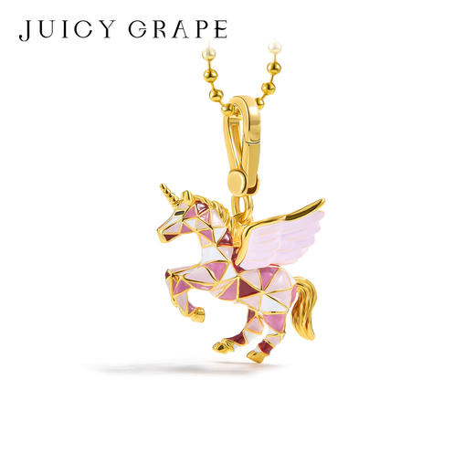 【焕新季】JuicyGrape独角兽吊坠轻奢小众挂坠小马毛衣链飞马项链生日礼物女 商品图4