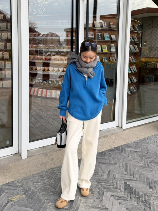 2601211   “一条过冬” 羊毛加绒 直筒裤 商品图4